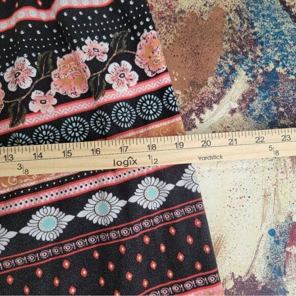 2 Pairs XL No Boundaries Women's Leggings Elephant & Floral 2 PAIRS - Picture 15 of 16